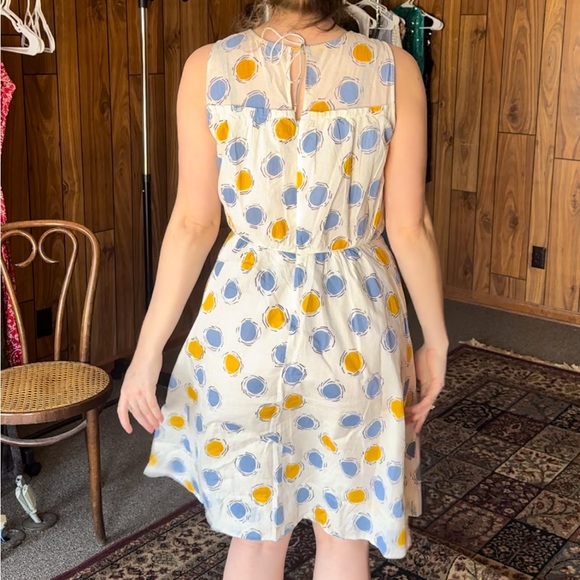 100% Cotton Dress with Pockets High Neck Sleevless - Picture 3 of 9